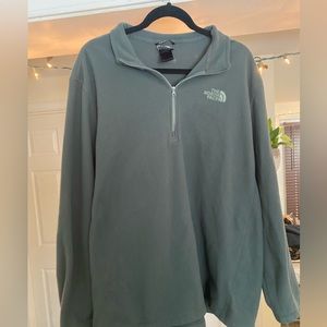 North Face Quarter Zip Fleece Sweatshirt